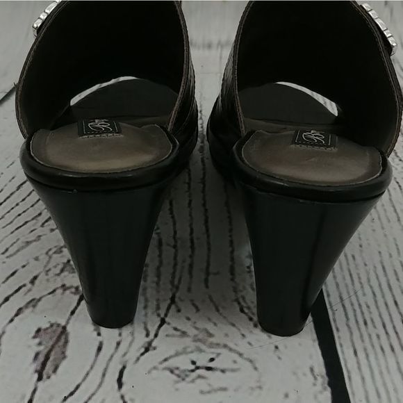 Brighton‎ Robin Pewter Leather Wedge Sandal - Picture 6 of 10